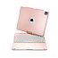 Bluetooth Toetsenbord Hoes voor iPad Pro 12.9 (2020) - QWERTY - Bluetooth Toetsenbord hoes - Toetsenbord verlichting en Touchpad - 360 graden draaibaar -Rosé-Goud