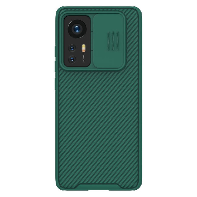 Telefoonhoesje geschikt voor Xiaomi 12 / 12X - Nillkin CamShield Pro Case - Groen