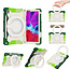 Tablet Hoes geschikt voor Lenovo Tab M10 Plus - 10.3 Inch - Armor Case met Ring - Pencil Houder - Regenboog Groen