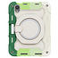 Tablet Hoes geschikt voor Apple iPad Mini 6 (2021) - 8.3 Inch - Armor Case met Ring - Pencil Houder - Regenboog Groen