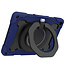 Tablet Hoes geschikt voor Apple iPad 10.2 (2019 / 2020 / 2021) - 10.2 Inch - Armor Case met Ring - Pencil Houder - Donker Blauw