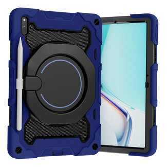 Cover2day Tablet Hoes geschikt voor Huawei MatePad 11 (2021) - 11 Inch - Armor Case met Ring - Pencil Houder - Donker Blauw
