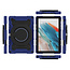 Tablet Hoes geschikt voor Samsung Galaxy Tab A8 (2021) - 10.5 Inch - Armor Case met Ring - Pencil Houder - Donker Blauw