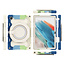 Tablet Hoes geschikt voor Samsung Galaxy Tab A8 (2021) - 10.5 Inch - Armor Case met Ring - Pencil Houder - Regenboog Blauw