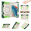 Tablet Hoes geschikt voor Samsung Galaxy Tab A8 (2021) - 10.5 Inch - Armor Case met Ring - Pencil Houder - Regenboog Rood