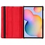 Case2go - Tablet hoes geschikt voor Samsung Galaxy Tab S6 Lite (2022) - 10.4 Inch - Draaibare Book Case Cover - Rood