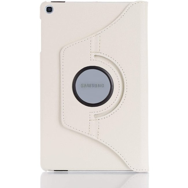 Case2go - Tablet hoes geschikt voor Samsung Galaxy Tab S6 Lite (2022) - 10.4 Inch - Draaibare Book Case Cover - Wit