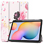 Case2go - Hoes voor de Samsung Galaxy Tab S6 Lite (2022) - 10.4 Inch - Tri-Fold Book Case met Stylus Pen houder - Flower Fairy