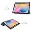 Case2go - Hoes voor de Samsung Galaxy Tab S6 Lite (2022) - 10.4 Inch - Tri-Fold Book Case met Stylus Pen houder - Witte Bloesem