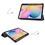 Case2go - Hoes voor de Samsung Galaxy Tab S6 Lite (2022) - 10.4 Inch - Tri-Fold Book Case met Stylus Pen houder - Don't Touch Me