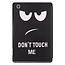 Case2go - Hoes voor de Samsung Galaxy Tab S6 Lite (2022) - 10.4 Inch - Tri-Fold Book Case met Stylus Pen houder - Don't Touch Me