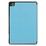 Case2go - Hoes voor de Samsung Galaxy Tab S6 Lite (2022) - 10.4 Inch - Tri-Fold Book Case met Stylus Pen houder - Licht Blauw