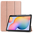 Case2go - Hoes voor de Samsung Galaxy Tab S6 Lite (2022) - 10.4 Inch - Tri-Fold Book Case met Stylus Pen houder - Rosé Goud