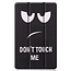 Case2go - Hoes voor de Samsung Galaxy Tab S6 Lite (2022) - 10.4 Inch - Tri-Fold Book Case - Don't Touch Me