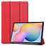 Case2go - Hoes voor de Samsung Galaxy Tab S6 Lite (2022) - 10.4 Inch - Tri-Fold Book Case - Rood