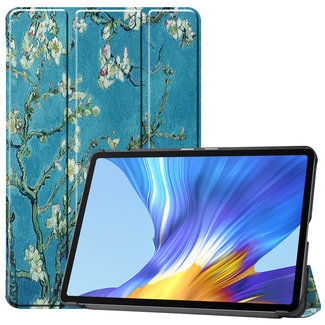 Cover2day Tablet hoes geschikt voor de Huawei MatePad 10.4 (2020/2022) - Witte Bloesem