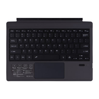 Cover2day Microsoft Surface Pro 3/4/5/6/7 - QWERTY - Bluetooth Toetsenbord Cover - Met touchpad en toetsenbord verlichting - Zwart