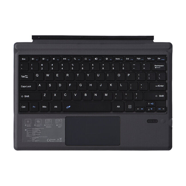 Toetsenbord geschikt voor Microsoft Surface Pro 3/4/5/6/7 - Bluetooth Toetsenbord Cover - Met touchpad - Zwart