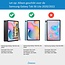 Case2go - Tablet hoes geschikt voor Samsung Galaxy Tab S6 Lite (2022) - 10.4 Inch - Draaibare Book Case Cover - Wit