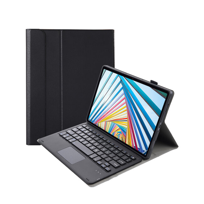 Toetsenbord hoes geschikt voor Lenovo M10 Plus (3de Generatie) 10.6 inch - Bluetooth Functie - Touchpad - Zwart