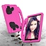 Tablet hoes geschikt voor Huawei MatePad 10.4 (2022/2020) - Schokbestendige case met handvat - Thumbs Kids Cover - Magenta