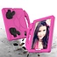 Tablet hoes geschikt voor iPad Mini 6 (2021) - Schokbestendige case met handvat - Thumbs Kids Cover - Magenta