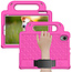 Tablet hoes geschikt voor iPad Mini 6 (2021) - Schokbestendige case met handvaten - Diamond Kids Cover met schouderriem - Magenta