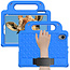 Tablet hoes geschikt voor iPad Mini 6 (2021) - Schokbestendige case met handvaten - Diamond Kids Cover met schouderriem - Blauw