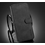 Hoesje geschikt voor Samsung Galaxy A03s - Met Magnetische Sluiting - Ming Serie - Leren Book Case - Zwart