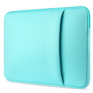 Cover2day Laptop en Macbook Sleeve met extra vak voor tablet - 15.6 inch - Turquoise