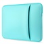 Laptop en Macbook Sleeve met extra vak voor tablet - 15.4 inch - Turquoise