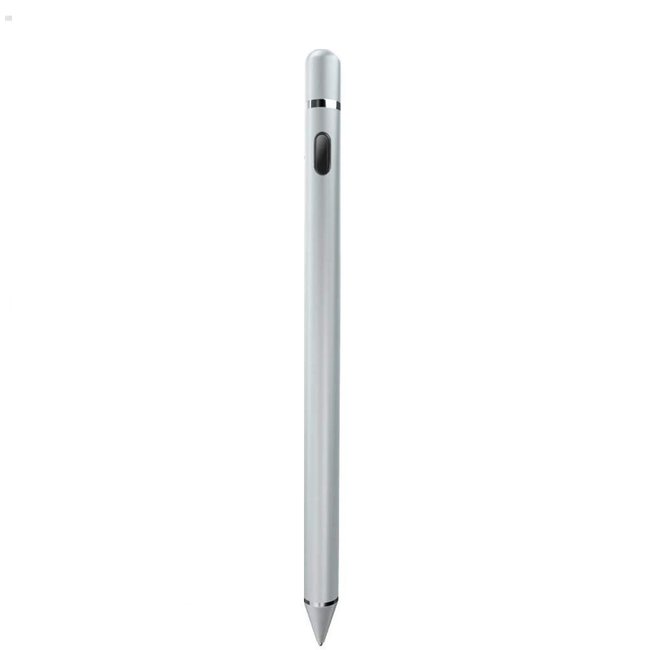 Active Stylus Pen voor Tablet, iPad en Smartphone - Stylus Pen geschikt voor IOS, Android en Windows Tablets en Telefoons - Oplaadbaar - Silver