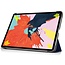 Case2go - Tablet hoes geschikt voor iPad Air 2022 - 10.9 Inch - Tri fold Book Case - Met Auto Sleep/wake functie - Donker blauw