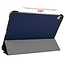 Case2go - Tablet hoes geschikt voor iPad Air 2022 - 10.9 Inch - Tri fold Book Case - Met Auto Sleep/wake functie - Donker blauw