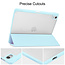 Cover2day - Tablet Hoes geschikt voor iPad Air 10.9 (2022) - Transparante Case - Tri-fold Back Cover - Met Auto Wake/Sleep functie - Mint Groen