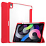 Cover2day - Tablet Hoes geschikt voor iPad Air 10.9 (2022) - Transparante Case - Tri-fold Back Cover - Met Auto Wake/Sleep functie - Rood