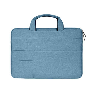 Cover2day Laptop Bag 14 inch - Laptop Sleeve With Extra Compartments - Laptop Sleeve with Handle - Splashproof Bag - Light Blue