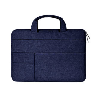 Cover2day Laptop Bag 13 inch - Laptop Sleeve With Extra Compartments - Laptop Sleeve with Handle - Splashproof Bag - Dark Blue