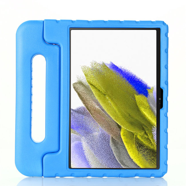 Case2go - Tablet Hoes geschikt voor Samsung Galaxy Tab A8 (2022 & 2021) - 10.5 Inch - Schokbestendige case met handvat - Licht Blauw
