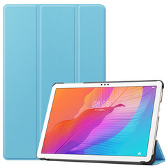 Huawei MatePad T 10S  (10.1 Inch) Hoes - Tri-Fold Book Case - Licht Blauw