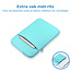 Laptop en Macbook Sleeve met extra vak voor tablet - 13.3 inch - Turquoise