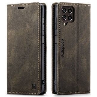 CaseMe Hoesje geschikt voor Samsung Galaxy M53 - Wallet Book Case - Magneetsluiting - met RFID bescherming - Bruin