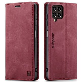 CaseMe Hoesje geschikt voor Samsung Galaxy M33 - Wallet Book Case - Magneetsluiting - met RFID bescherming - Rood