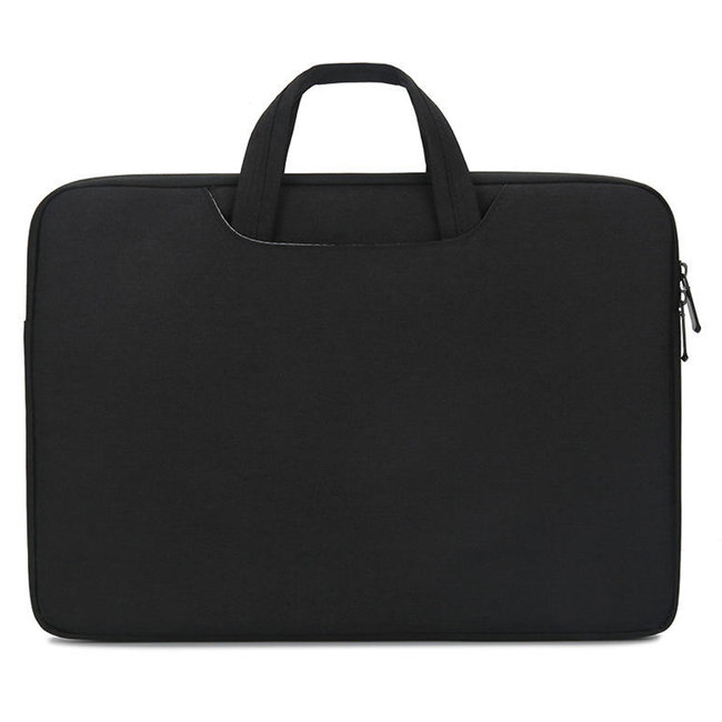 Laptop bag - Laptop sleeve 15.4 Inch - Laptop bag and Laptop Sleeve in one - With Extra Compartment - Black