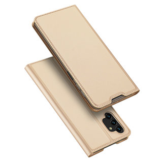 Dux Ducis Dux Ducis - Telefoonhoesje geschikt voor Samsung Galaxy A13 4G  - Skin Pro Book Case - Goud