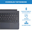 Toetsenbord & Tablet Hoes geschikt voor Microsoft Surface Pro 3/4/5/6/7 - Bluetooth Toetsenbord met Verlichting en Touchpad - Zwart