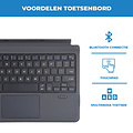 Cover2day 2-pack Toetsenbord & Tablet Hoes geschikt voor Microsoft Surface Go / Go 2 / Go 3 - Bluetooth Toetsenbord Cover - Met touchpad - Zwart
