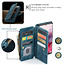 CaseMe - Telefoonhoesje geschikt voor Samsung Galaxy S20 - Wallet Book Case met ritssluiting - Magneetsluiting - Blauw
