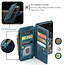 CaseMe - Telefoonhoesje geschikt voor Samsung Galaxy S20 Ultra - Wallet Book Case met ritssluiting - Magneetsluiting - Blauw