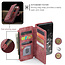 CaseMe - Telefoonhoesje geschikt voor Samsung Galaxy S20 Ultra - Wallet Book Case met ritssluiting - Magneetsluiting - Rood